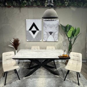 דגם איביזה דמוי שיש אפור