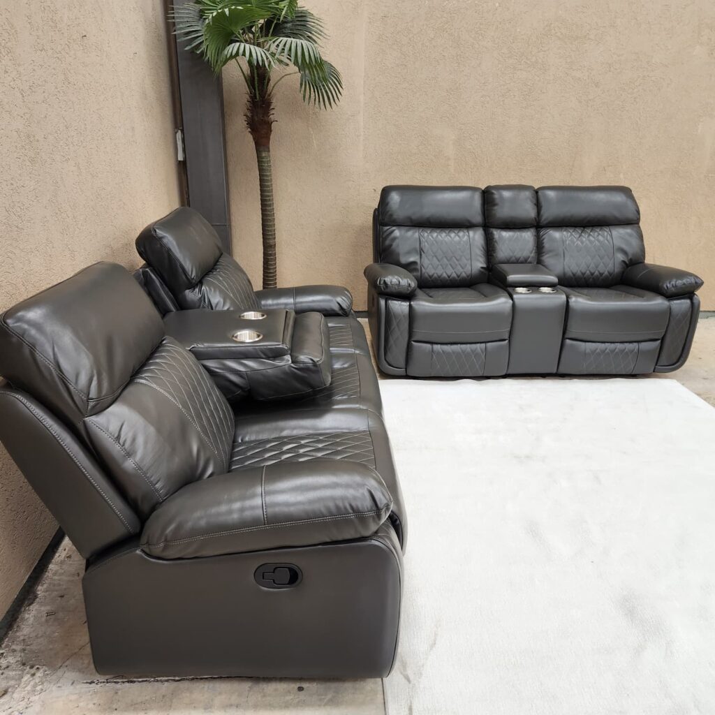 סלון ריקליינר 9531 אפור