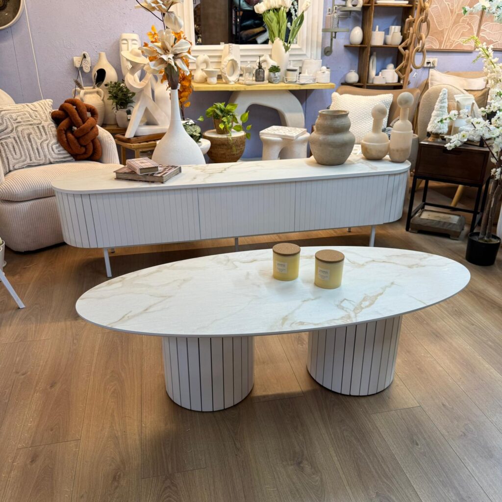 מזנון + שולחן דגם R900 לבן